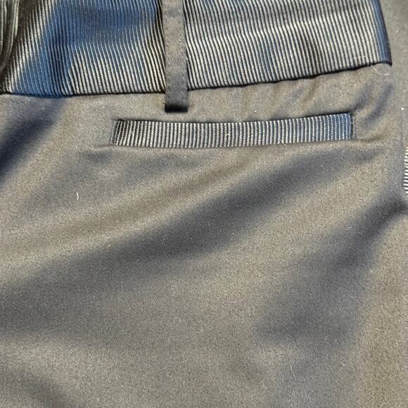 Express Design Studio Editor Black Tuxedo Straight Ankle Pants Size 0 - Picture 4 of 7